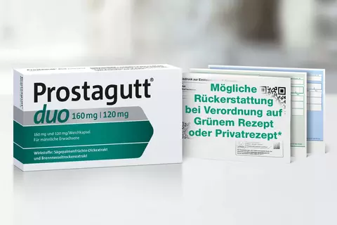 Mögliche Kostenerstattung von Prostagutt® bei Verordnung eines grünen Rezepts oder Privatrezepts