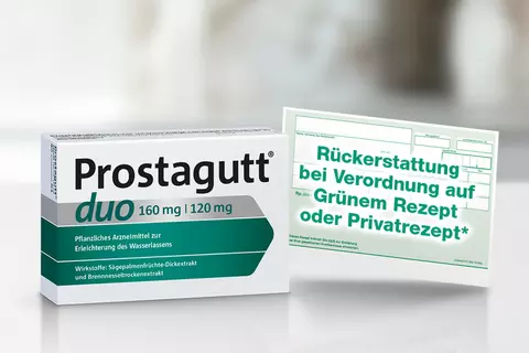 Mögliche Kostenerstattung von Prostagutt® bei Verordnung eines grünen Rezepts oder Privatrezepts