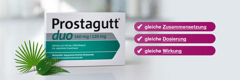 Prostagutt® forte heißt jetzt Prostagutt® duo: gleiche Zusammensetzung, gleiche Dosierung, gleiche Wirkung