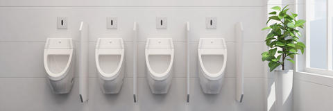 Abbildung einer Männertoilette